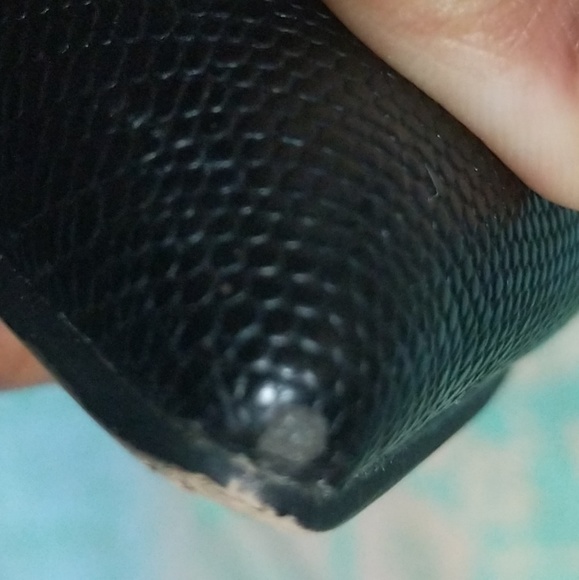 Aldo 7.5 genuine leather pointy pump heel evening - Picture 7 of 8